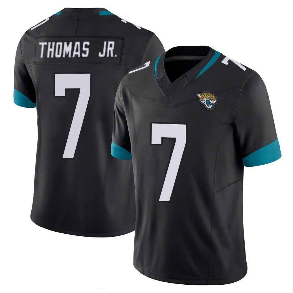 Davalo J.Jaguars #7 Brian Thomas Jr. Player Black Vapor F.U.S.E. Limited Home Game Stitched Jerseys