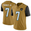 Davalo J.Jaguars #7 Brian Thomas Jr. Player Gold Vapor Limited Home Game Stitched Jerseys