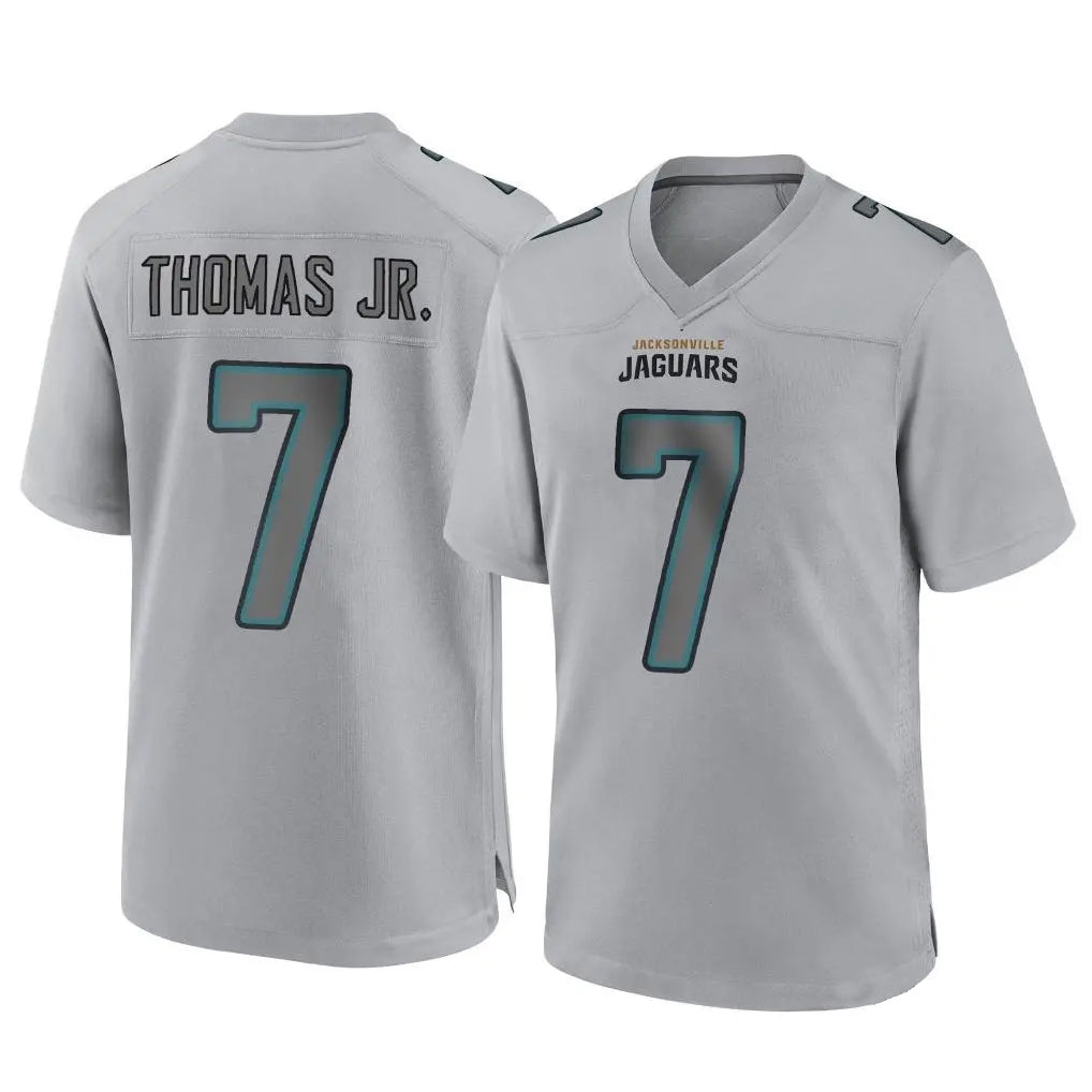 Davalo J.Jaguars #7 Brian Thomas Jr. Player Gray Atmosphere Fashion Home Game Stitched Jerseys