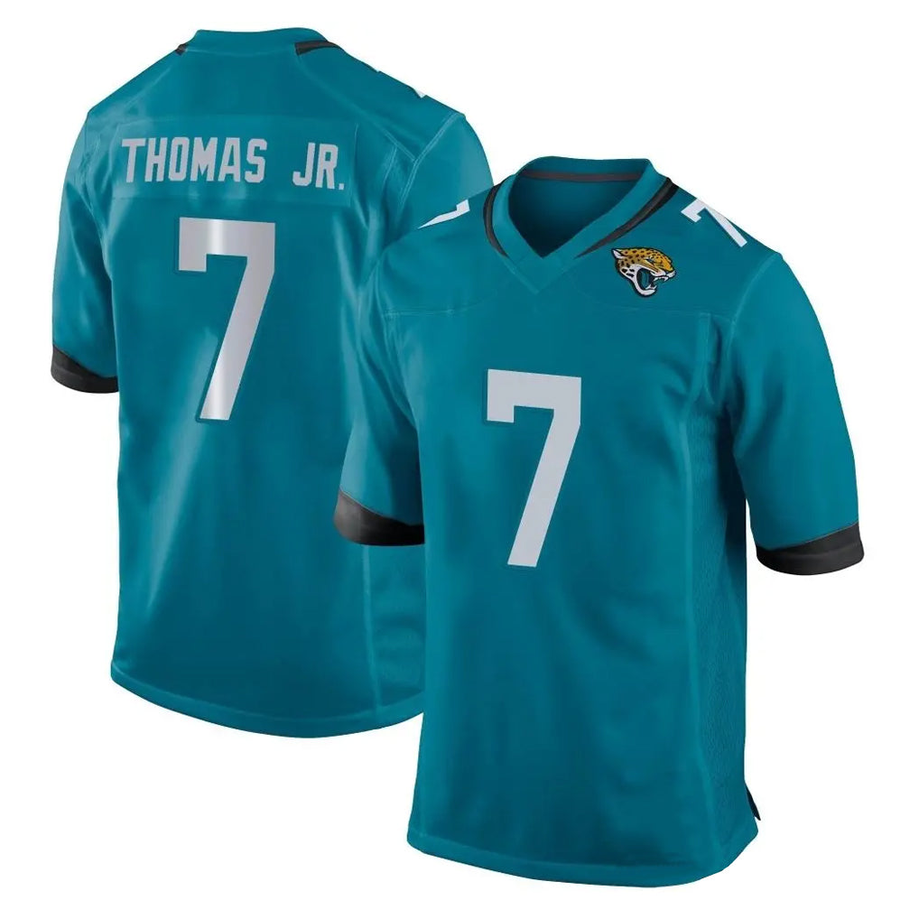 Davalo J.Jaguars #7 Brian Thomas Jr. Player Teal Home Game Stitched Jerseys