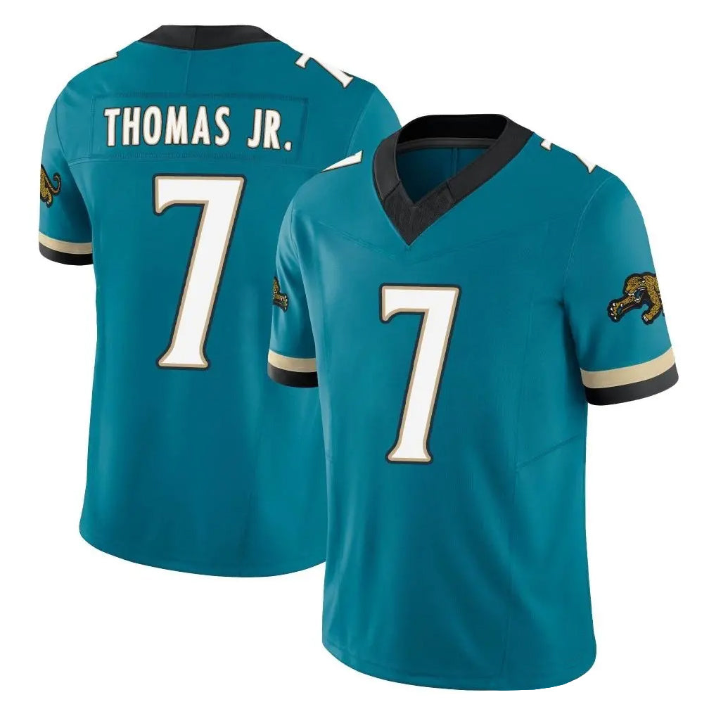 Davalo J.Jaguars #7 Brian Thomas Jr. Player Teal Prowler Throwback Vapor F.U.S.E. Limited Home Game Stitched Jerseys