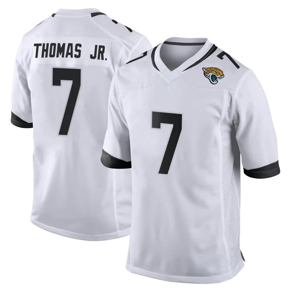 Davalo J.Jaguars #7 Brian Thomas Jr. Player White Home Game Stitched Jerseys