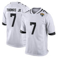 Davalo J.Jaguars #7 Brian Thomas Jr. Player White Home Game Stitched Jerseys