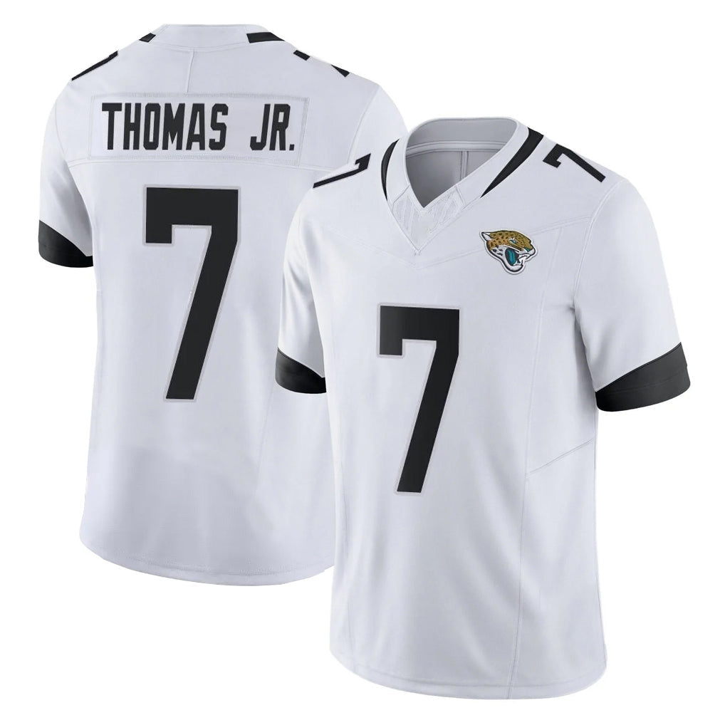 Davalo J.Jaguars #7 Brian Thomas Jr. Player White Vapor F.U.S.E. Limited Home Game Stitched Jerseys
