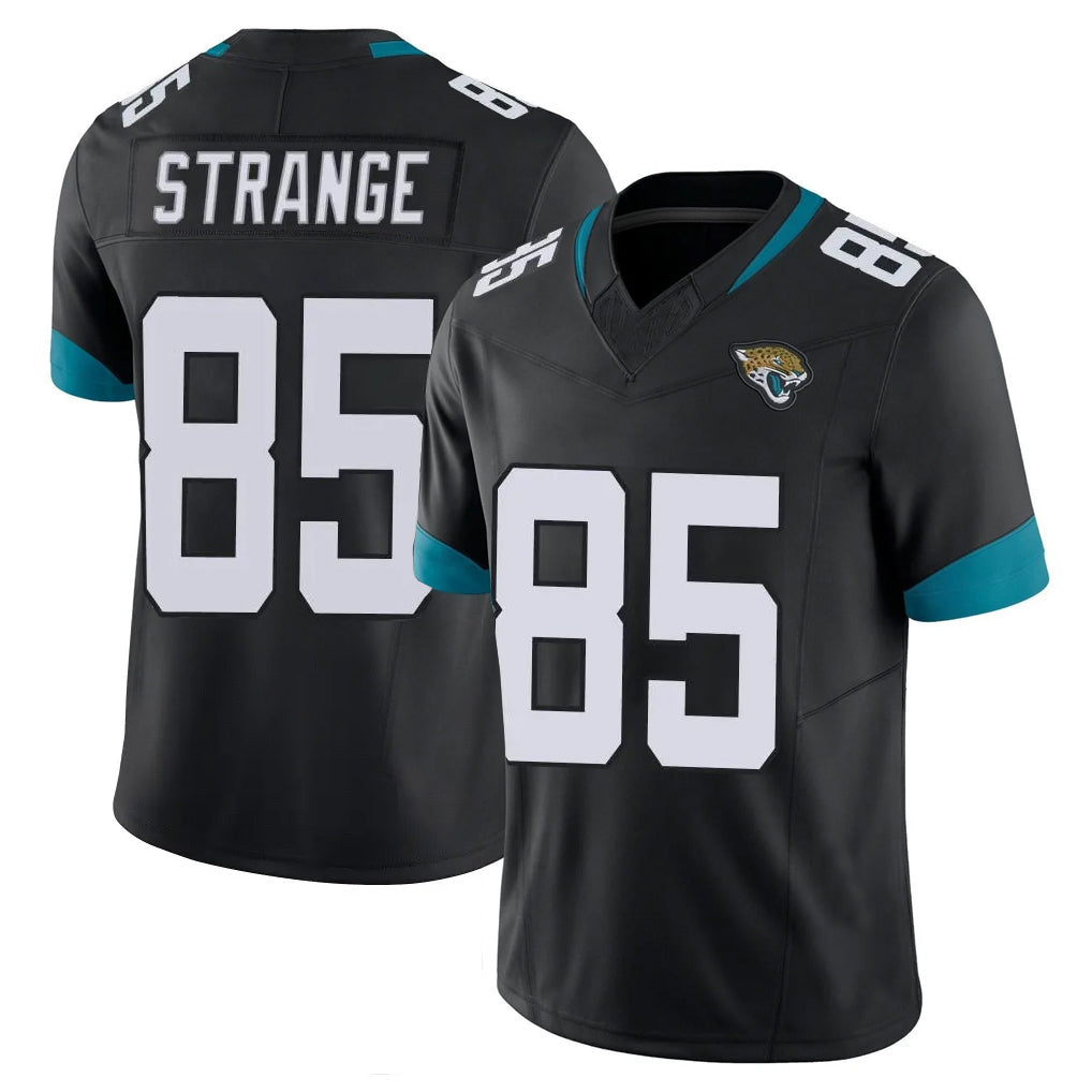 Davalo J.Jaguars #85 Brenton Strange Player Black Vapor F.U.S.E. Limited Home Game Stitched Jerseys