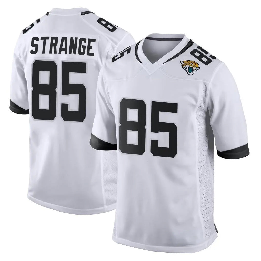 Davalo J.Jaguars #85 Brenton Strange Player White Home Game Stitched Jerseys