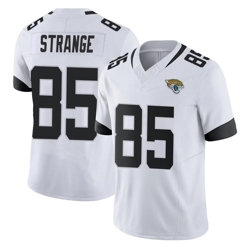 Davalo J.Jaguars #85 Brenton Strange Player White Vapor F.U.S.E. Limited Home Game Stitched Jerseys