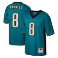Davalo J.Jaguars #8 Mark Brunell?Player Teal Mitchell & Ness Legacy Home Game Stitched Jerseys