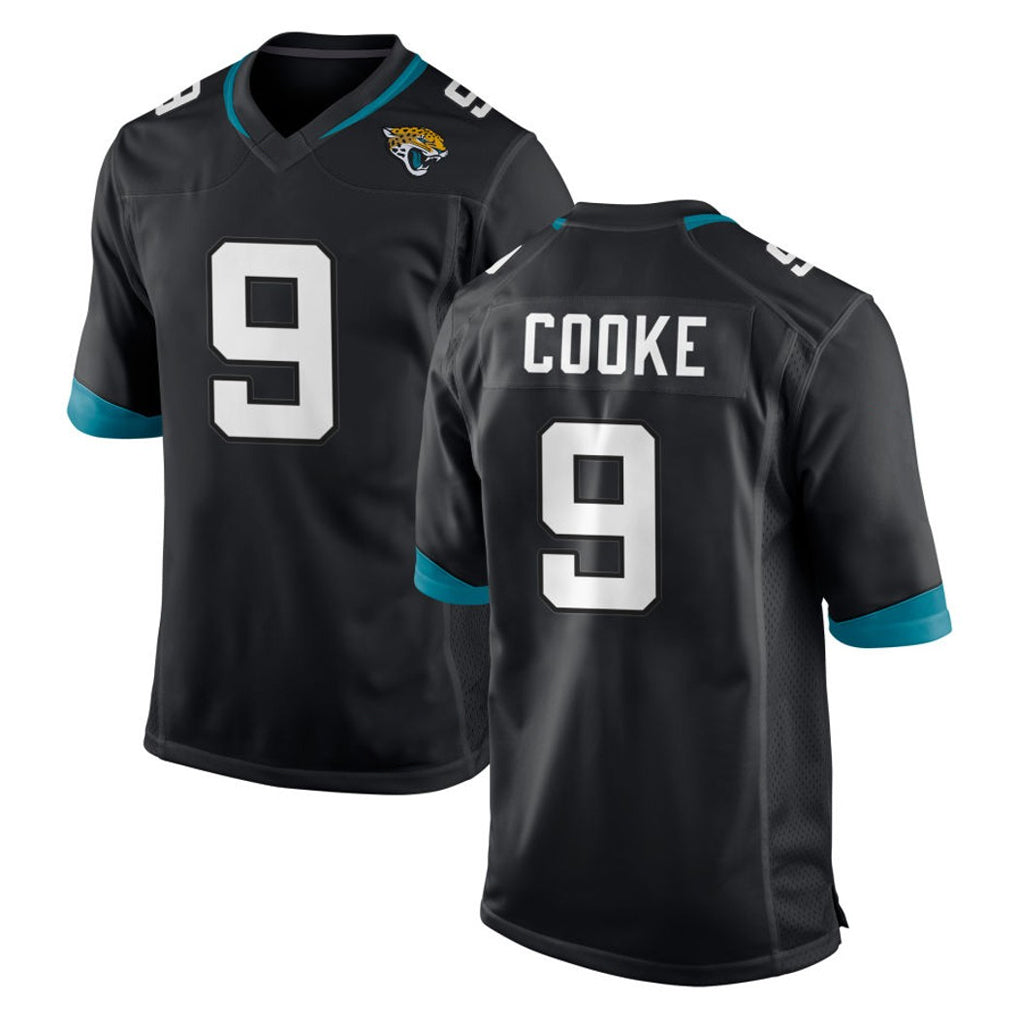 Davalo J.Jaguars #9 Logan Cooke Player Black Home Game Stitched Jerseys
