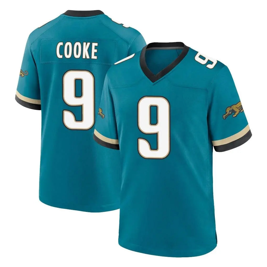 Davalo J.Jaguars #9 Logan Cooke Player Teal Prowler Throwback Limited Home Game Stitched Jerseys
