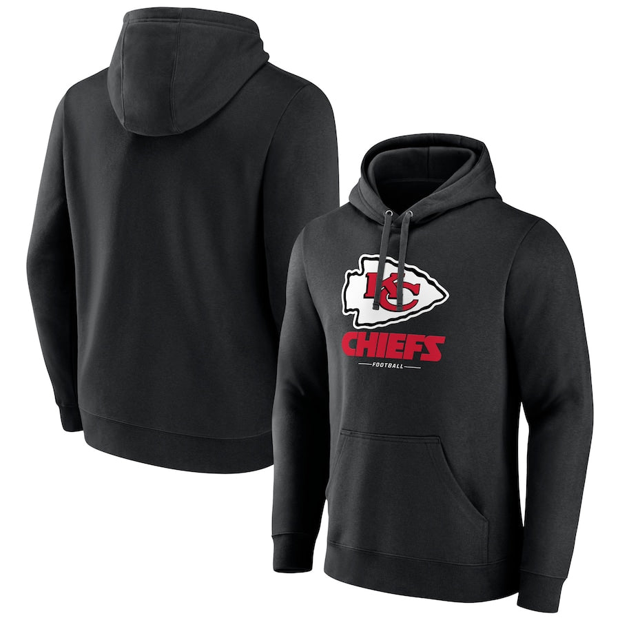 Davalo KC.Chiefs Blank Player Black Pullover Hoodie Stitched Jerseys