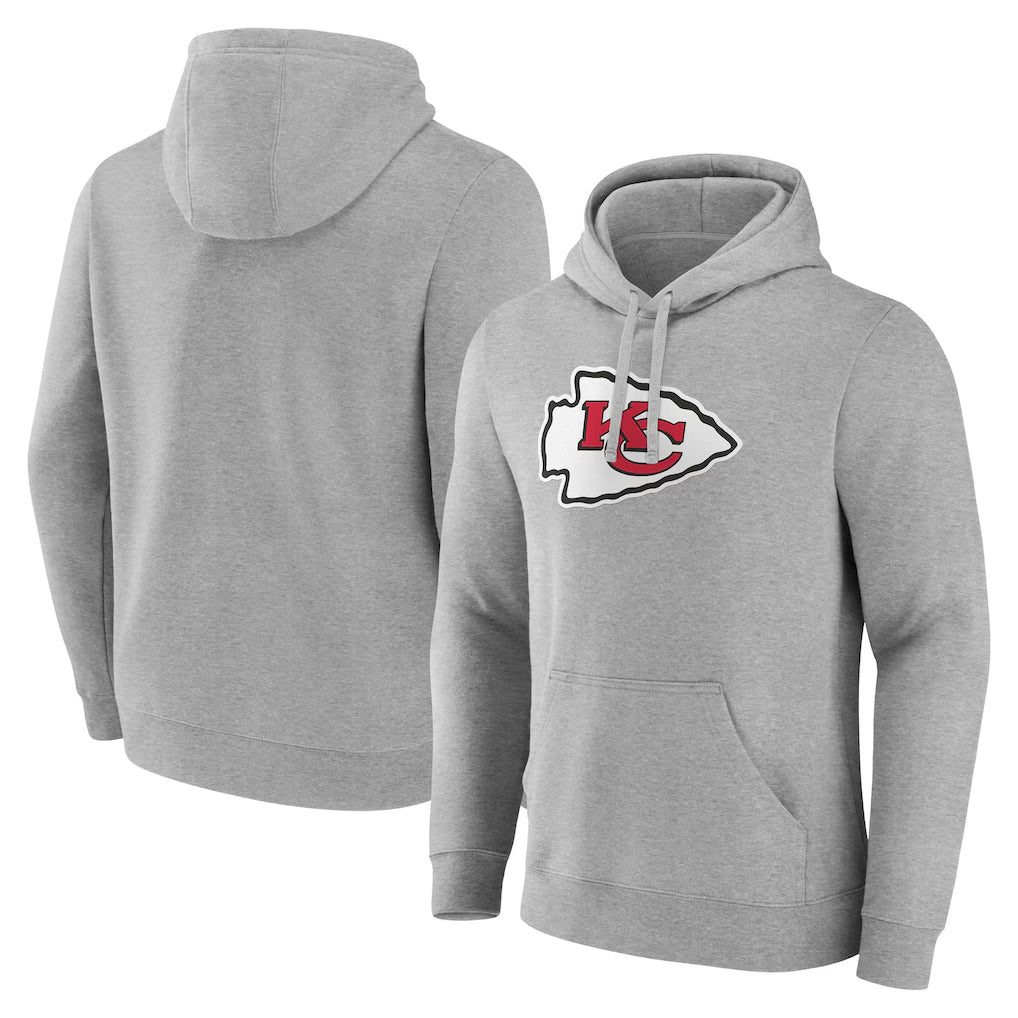 Davalo KC.Chiefs Gray Pullover Hoodies Limited Blank Player Stitched Jerseys