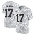 Davalo KC.Chiefs #17 Alohi Gilman Player Arctic Camo Salute To Service Limited Game Stitched Jerseys