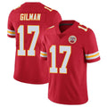 Davalo KC.Chiefs #17 Alohi Gilman Player Red Limited Vapor Untouchable Home Game Stitched Jerseys