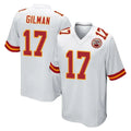 Davalo KC.Chiefs #17 Alohi Gilman Player White Home Game Stitched Jerseys
