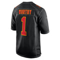 Davalo KC.Chiefs #1 Xavier Worthy Player Carbon Black Fashion Game Stitched Jerseys