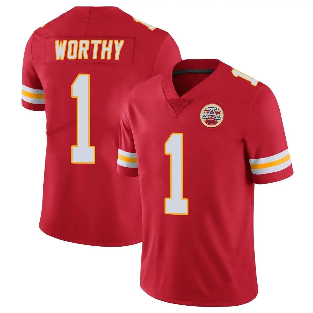 Davalo KC.Chiefs #1 Xavier Worthy Player Red Limited Vapor Untouchable Home Game Stitched Jerseys