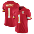 Davalo KC.Chiefs #1 Xavier Worthy Player Red Limited Vapor Untouchable Home Game Stitched Jerseys