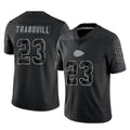 Davalo KC.Chiefs #23 Drue Tranquill Player Black Limited Reflective Game Stitched Jerseys