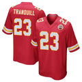 Davalo KC.Chiefs #23 Drue Tranquill Player Red Home Game Stitched Jerseys