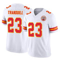 Davalo KC.Chiefs #23 Drue Tranquill Player White Limited Vapor F.U.S.E. Home Game Stitched Jerseys