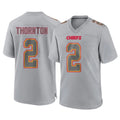 Davalo KC.Chiefs #2 Tyquan Thornton Player Gray Atmosphere Fashion Game Stitched Jerseys