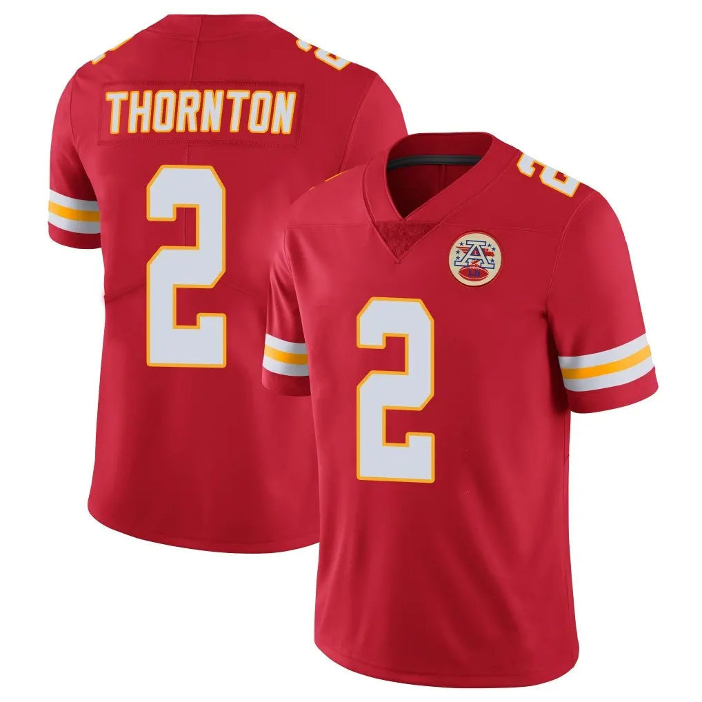 Davalo KC.Chiefs #2 Tyquan Thornton Player Red Limited Vapor Untouchable Home Game Stitched Jerseys