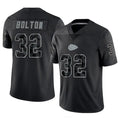 Davalo KC.Chiefs #32 Nick Bolton Player Black RFLCTV Limited Stitched Jerseys