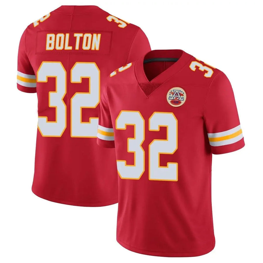 Davalo KC.Chiefs #32 Nick Bolton Player Red Vapor Limited  Stitched Jerseys