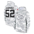 Davalo KC.Chiefs #52 Creed Humphrey Player Arctic Camo Salute to Service Hoodies Limited Game Stitched Jerseys