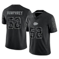Davalo KC.Chiefs #52 Creed Humphrey Player Black Limited Reflective Game Stitched Jerseys