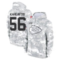 Davalo KC.Chiefs #56 George Karlaftis Player Arctic Camo Salute to Service Hoodies Limited Game Stitched Jerseys