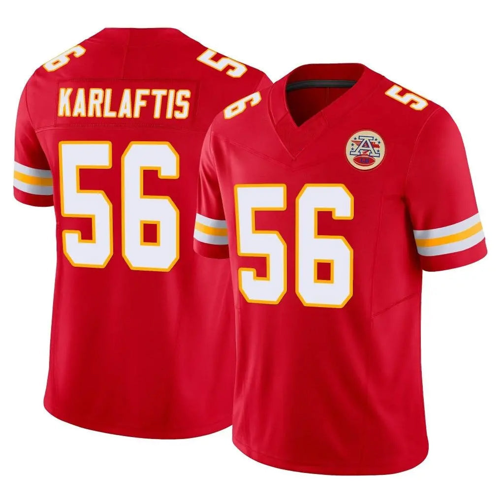 Davalo KC.Chiefs #56 George Karlaftis Player Red Limited Vapor F.U.S.E. Home Game Stitched Jerseys