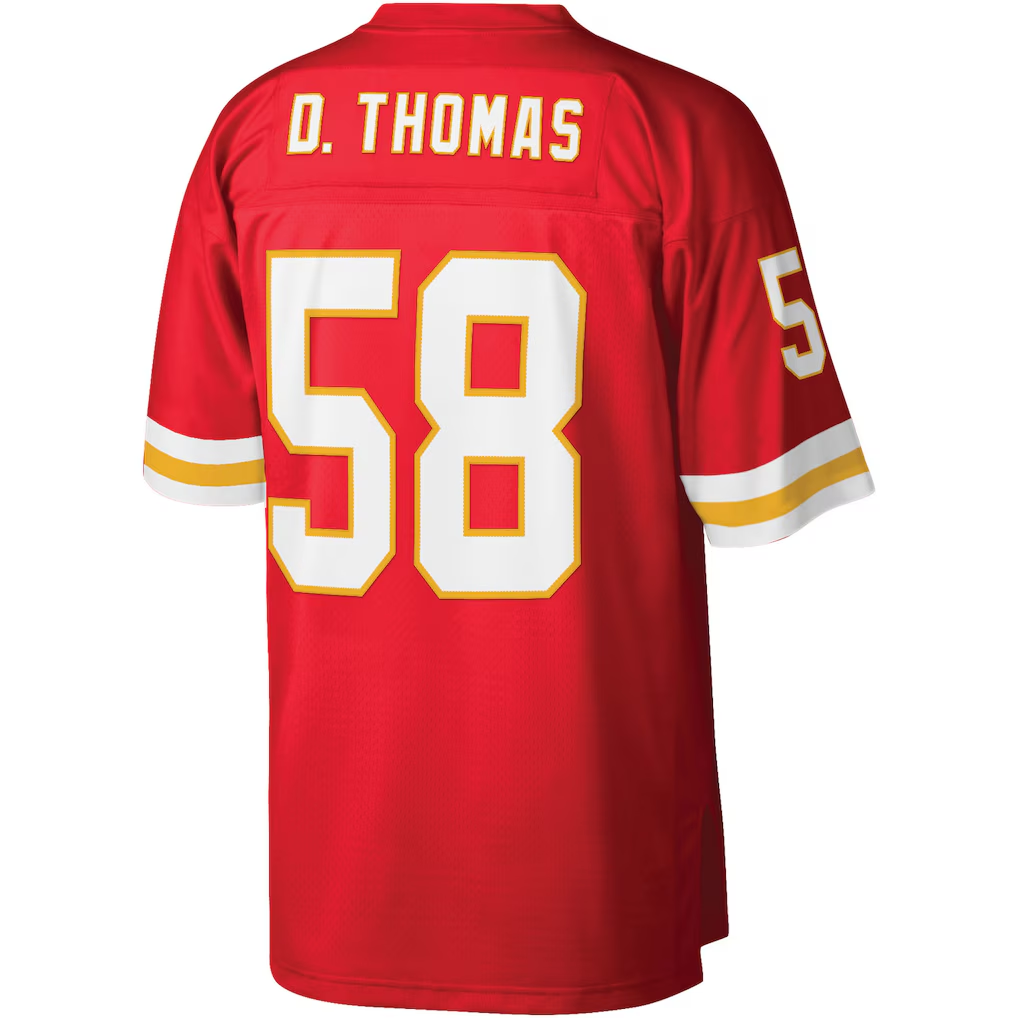 Davalo KC.Chiefs #58 Derrick Thomas Mitchell & Ness Red Legacy Replica Jersey