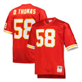 Davalo KC.Chiefs #58 Derrick Thomas Player Red Mitchell & Ness 1994 Throwback Retired Stitched Jerseys