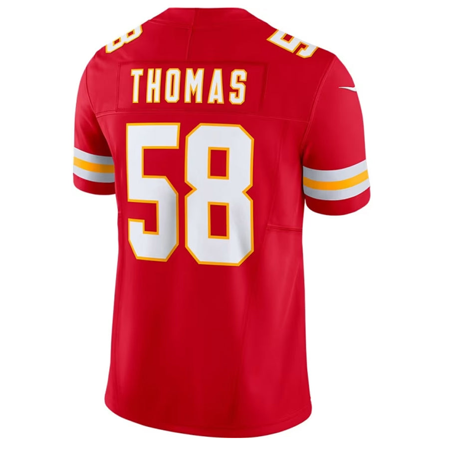 Davalo KC.Chiefs #58 Derrick Thomas Player Red Vapor F.U.S.E. Limited Stitched Jerseys