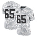 Davalo KC.Chiefs #65 Trey Smith Player Arctic Camo Salute To Service Limited Game Stitched Jerseys