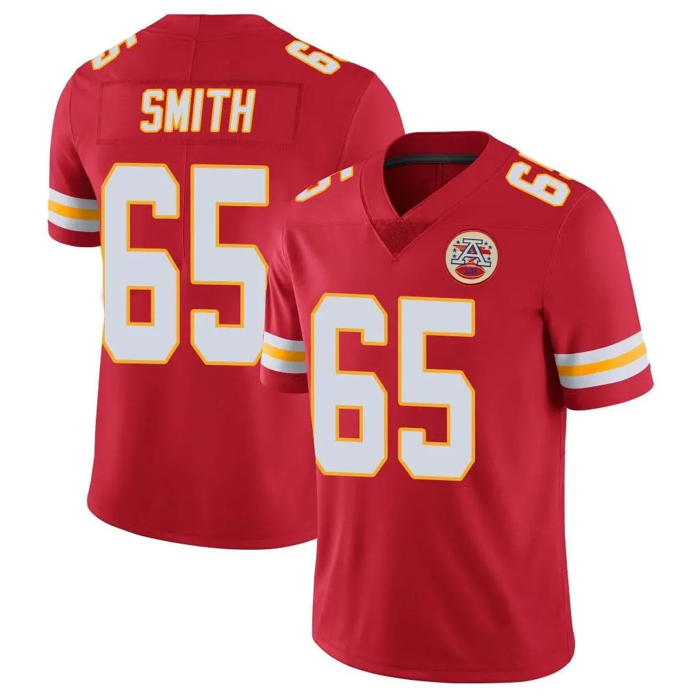 Davalo KC.Chiefs #65 Trey Smithy Player Red Limited Vapor Untouchable Home Game Stitched Jerseys