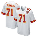 Davalo KC.Chiefs #71 Josh Simmons Player White Home Game Stitched Jerseys