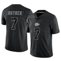 Davalo KC.Chiefs #7 Harrison Butker Player Black RFLCTV Limited Stitched Jerseys
