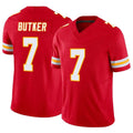 Davalo KC.Chiefs #7 Harrison Butker Player Red Vapor F.U.S.E. Limited Stitched Jerseys