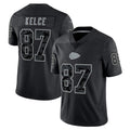 Davalo KC.Chiefs #87 Travis Kelce Player Black RFLCTV Limited Stitched Jerseys