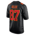 Davalo KC.Chiefs #87 Travis Kelce Player Carbon Black Fashion Game Stitched Jerseys