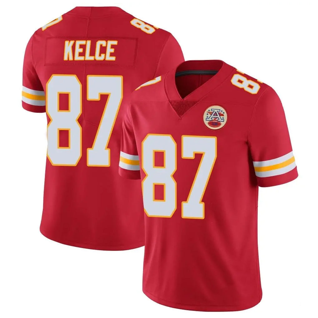 Davalo KC.Chiefs #87 Travis Kelce Player Red Limited Vapor Untouchable Home Game Stitched Jerseys