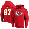 Davalo KC.Chiefs #87 Travis Kelce Player Red Pullover Hoodies Stitched Jerseys