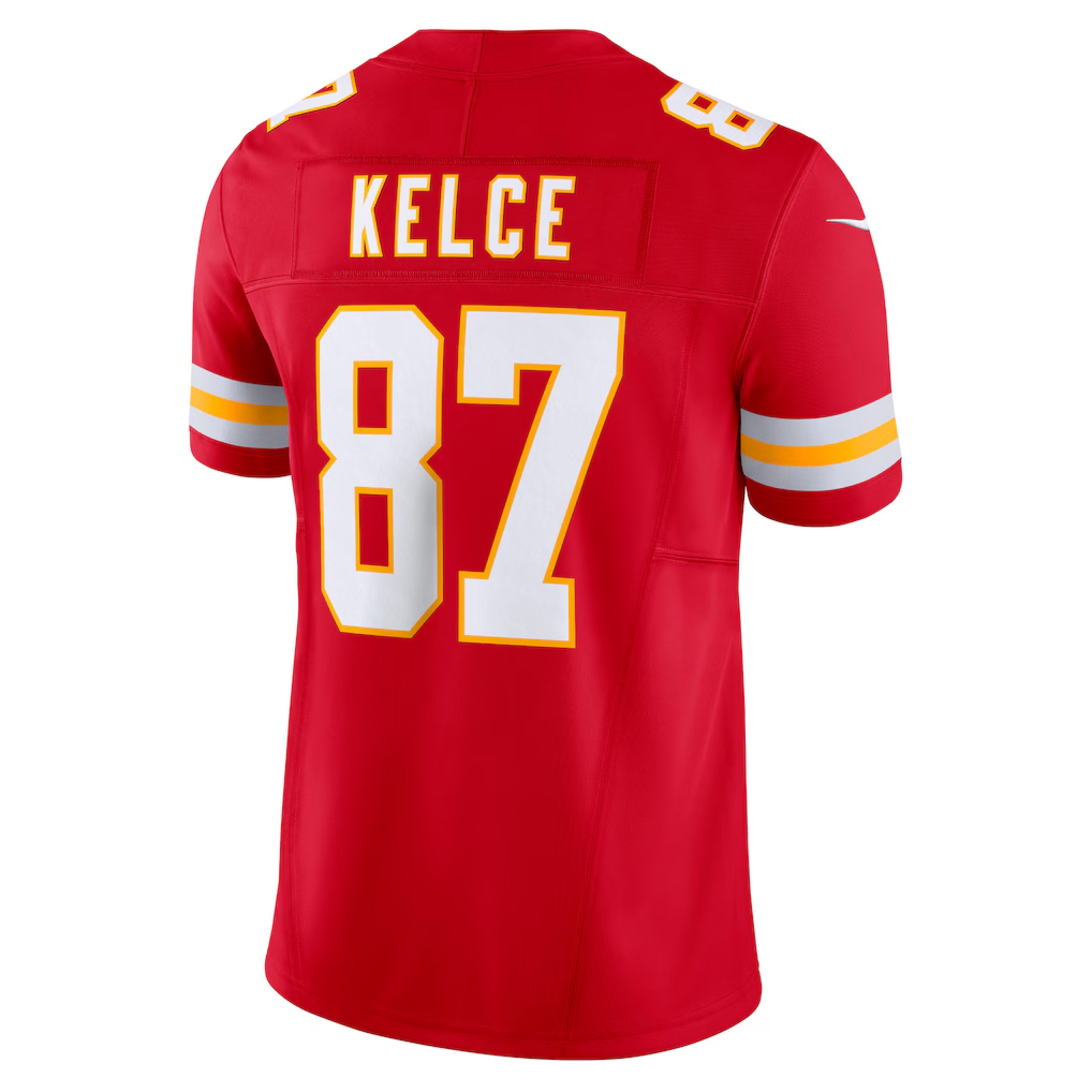 Davalo KC.Chiefs #87 Travis Kelce Red Vapor F.U.S.E. Limited Stitched Jerseys