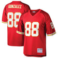 Davalo KC.Chiefs #88 Tony Gonzalez Player Mitchell & Ness Red Legacy Football Jerseys