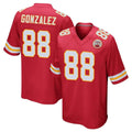Davalo KC.Chiefs #88 Tony Gonzalez Player Red Home Game Stitched Jerseys