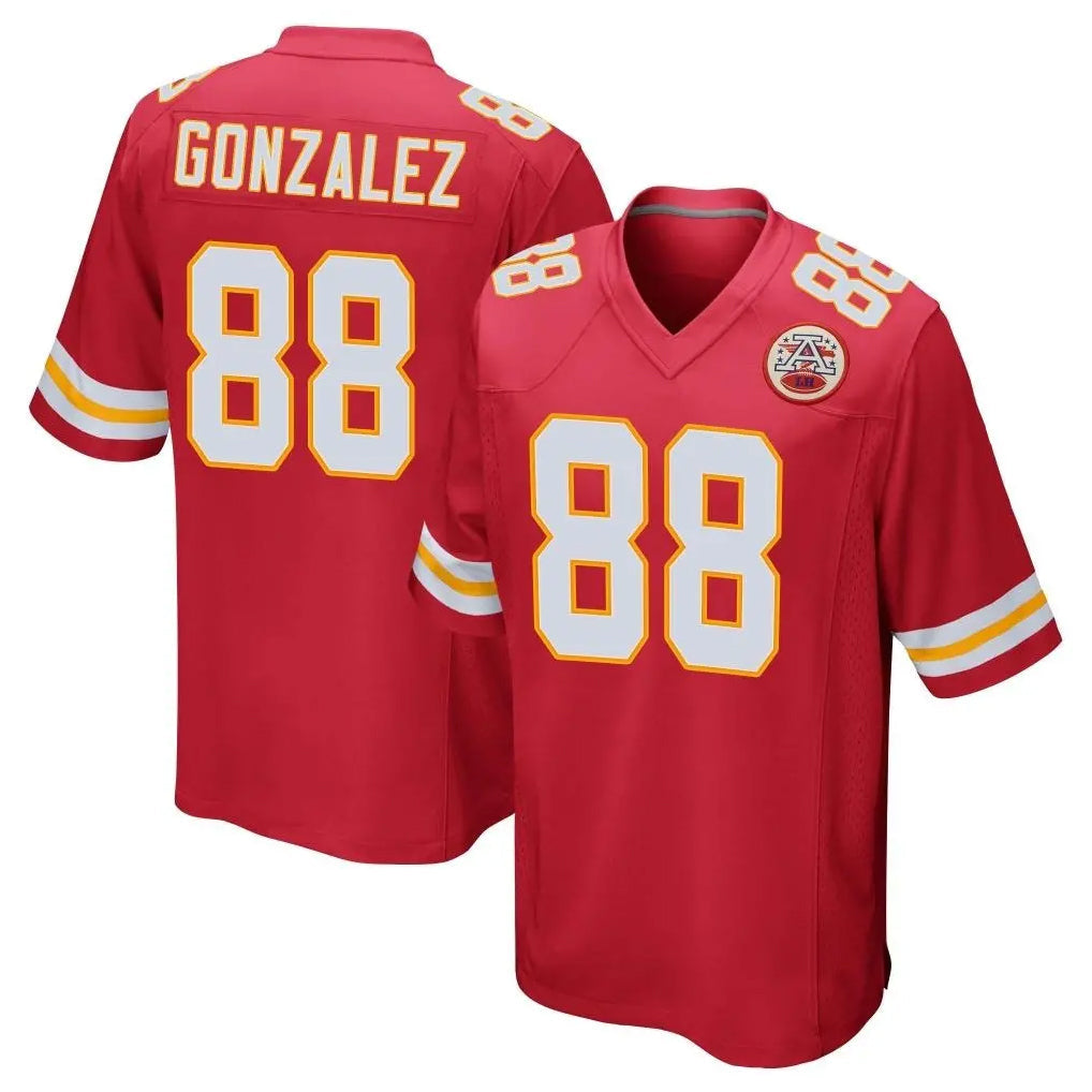 Davalo KC.Chiefs #88 Tony Gonzalez Player Red Home Game Stitched Jerseys