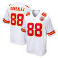 Davalo KC.Chiefs #88 Tony Gonzalez Player White Home Game Stitched Jerseys
